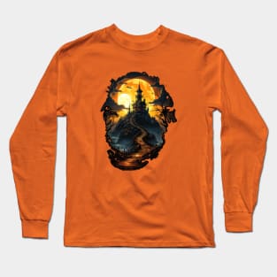 Haunted House on a Hill Long Sleeve T-Shirt